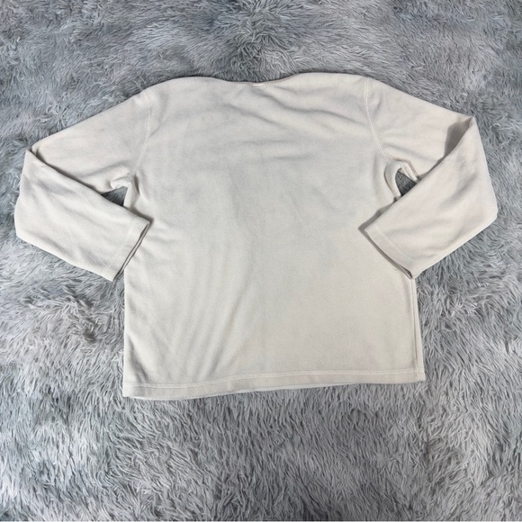 Vintage Disney Cream Fleece Winnie The Pooh Soft Felt Sweater Woman’s M - Picture 3 of 5